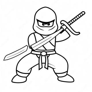 Kai Ninjago Met Swaard Inkleurblad 87237 27797