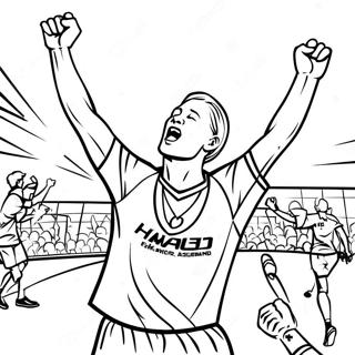 Haaland Vier N Oorwinning Inkleurblad 87340-27873