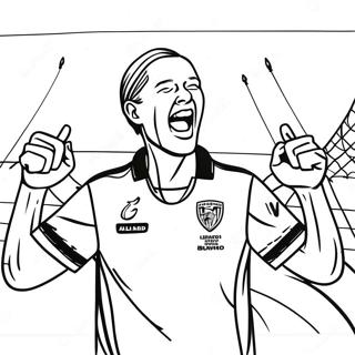 Haaland Vier N Oorwinning Inkleurblad 87340-27875