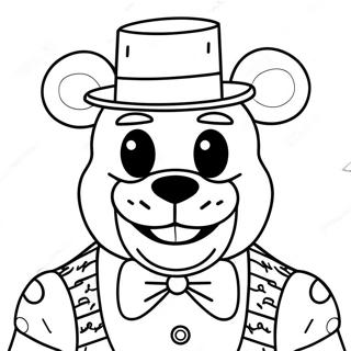 Grillerige Freddy Fazbear Inkleurblad 87748-28185