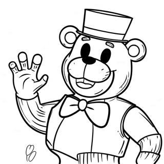 Grillerige Freddy Fazbear Inkleurblad 87748-28186