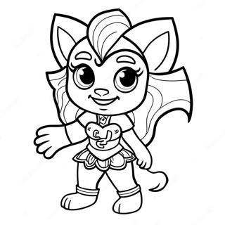 Clawdeen Wolf In Spookagtige Kleding Inkleurblad 87876-28287