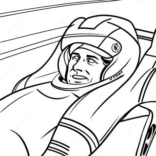 Formule 1 Bestuurder In Aksie Inkleurblad 88007-28389