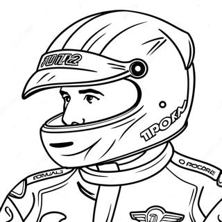 Formule 1 Bestuurder In Aksie Inkleurblad 88007-28391