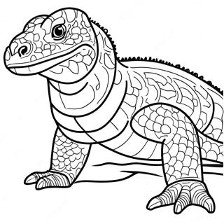 Komodo Draak Inkleurbladsye