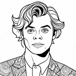 Harry Styles Met Kleurvolle Outfit Kleurblad 88339 28826