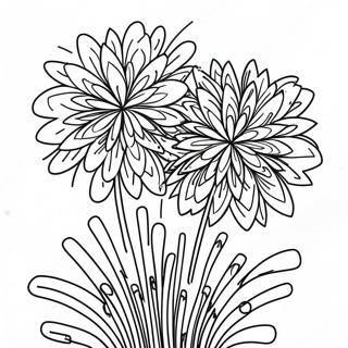 Kleurvolle Vuurwerke Vertoning Inkleurblad 88494-28944