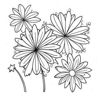 Barsende Vuurwerke Viering Inkleurblad 88496-28952