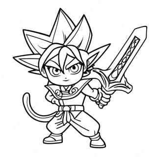 Yugioh Inkleurbladsye