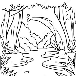 Puerto Rico Tropiese Reenwoud Inkleurblad 88546-28986