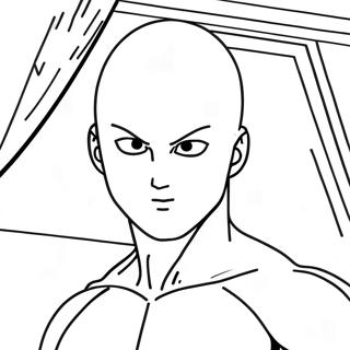 One Punch Man Inkleurblad 88621-29039