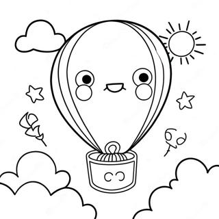 Kleurvolle Kleuterskool Afstudeer Ballon Inkleurblad 88676-29092