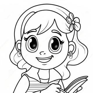 Grappige Dork Diaries Karakter Inkleurblad 88983-29317