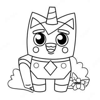 Unikitty Inkleurblad 89368-29616