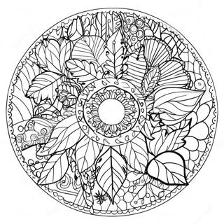 Herfsblare Mandala Inkleurblad 89446-29677