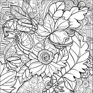 Herfsblare Mandala Inkleurblad 89446-29678