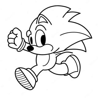 Sonic Die Egel Wat Vinnig Hardloop Inkleurblad 89808-29958