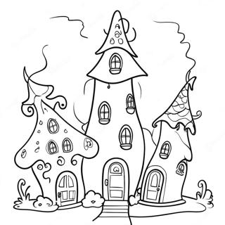 Kleurvolle Whoville Huise Inkleurblad 89886-30018