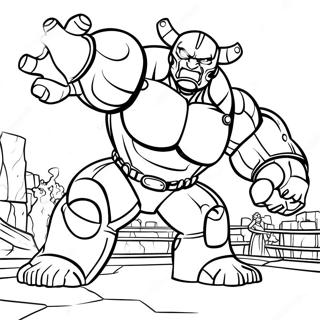 Hulk Buster Geveg Toneel Inkleurblad 89991 30110