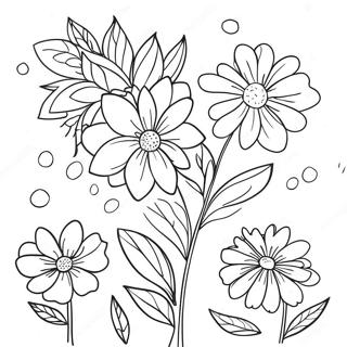 Helder Aquarel Blomtuin Inkleurblad 90068-30169