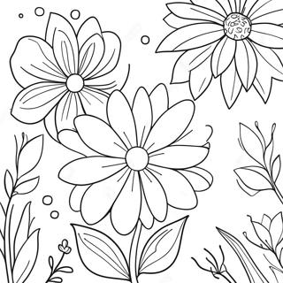 Helder Aquarel Blomtuin Inkleurblad 90068-30172