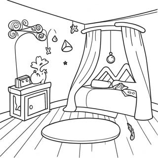 Speelse Kamer Op Die Besem Inkleurblad 90352-30381