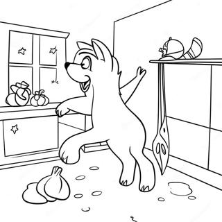 Avontuurlike Kamer Op Die Besem Inkleurblad 90353-30387