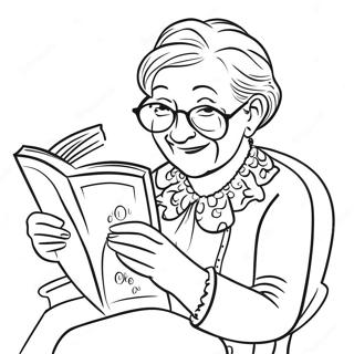 Ouma Wat N Boek Lees Inkleurblad 90405-30426