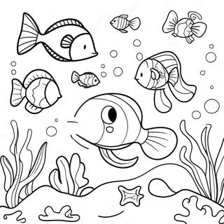 Kleurvolle Fantasie Onderwater Toneel Inkleurblad 90510-30512