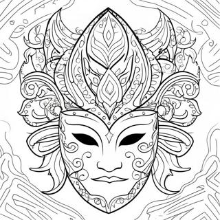 Mistieke Fantasie Masker Inkleurblad 90665-30631