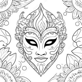 Mistieke Fantasie Masker Inkleurblad 90665-30632