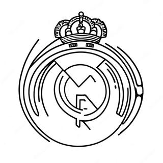 Real Madrid Logo Inkleurblad 90814-30737