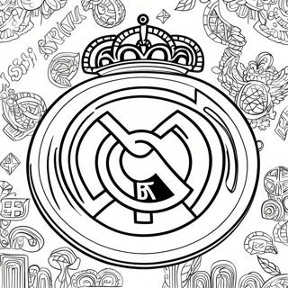 Real Madrid Logo Inkleurblad 90814-30738