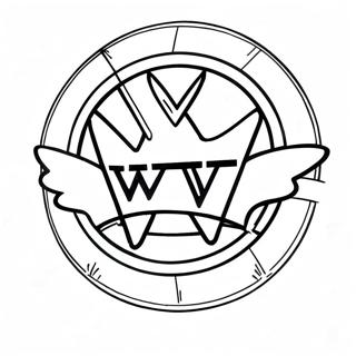 Wwe Logo Inkleurblad 91123 31050