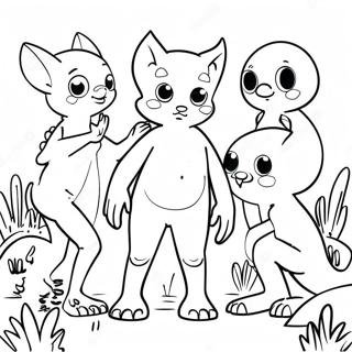 Garten Of Banban 5 Mysterieuse Wezens Inkleurblad 91176 31093