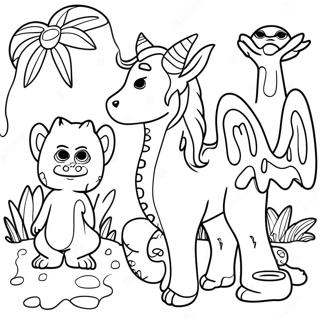 Garten Of Banban 5 Mysterieuse Wezens Inkleurblad 91176 31095