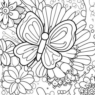 Blom Vlinder Inkleurblad 91225-31124