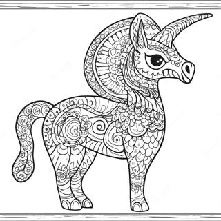 Alebrije Inkleurblad 91251-31144