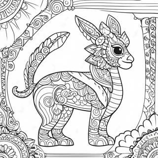 Fyn Alebrije Ontwerp Inkleurblad 91254-31154
