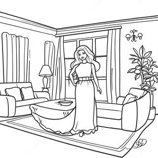 Barbie In N Droomhuis Inkleurblad 916-1771