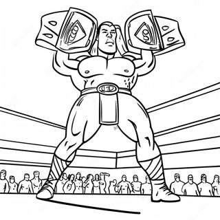 Opwindende Wwe Kampioenskap Wedstryd Inkleurblad 91838-31609