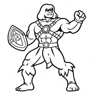 He Man In Aksie Inkleurblad 91940-31688