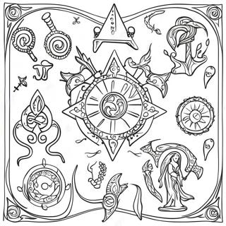 Betowerende Tarot Simbole Inkleurblad 92121-31834