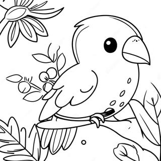 Kleurvolle Tropiese Voels Inkleurblad 92325 31992