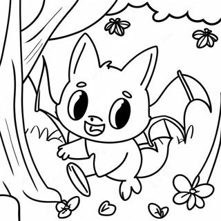 Avontuurlike Rouge Die Vlermuis In Die Bos Inkleurblad 92431-32078