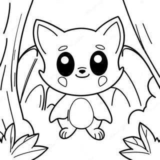 Avontuurlike Rouge Die Vlermuis In Die Bos Inkleurblad 92431-32079