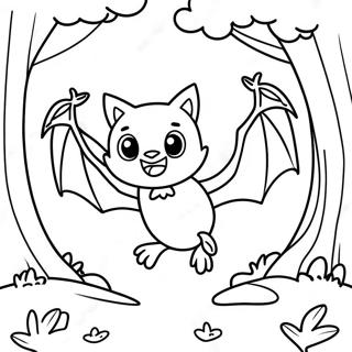 Avontuurlike Rouge Die Vlermuis In Die Bos Inkleurblad 92431-32080