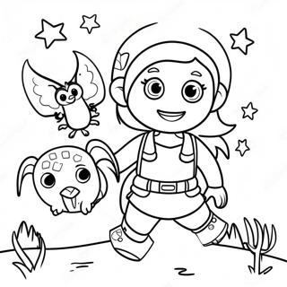 Amanda Die Avonturier Met Magiese Wezens Inkleurblad 92507-32129