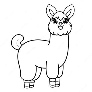 Schattige Lama Lama Inkleurblad 92583-32185