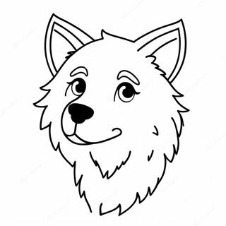 Wolf Anime Inkleurblad 92659-32241